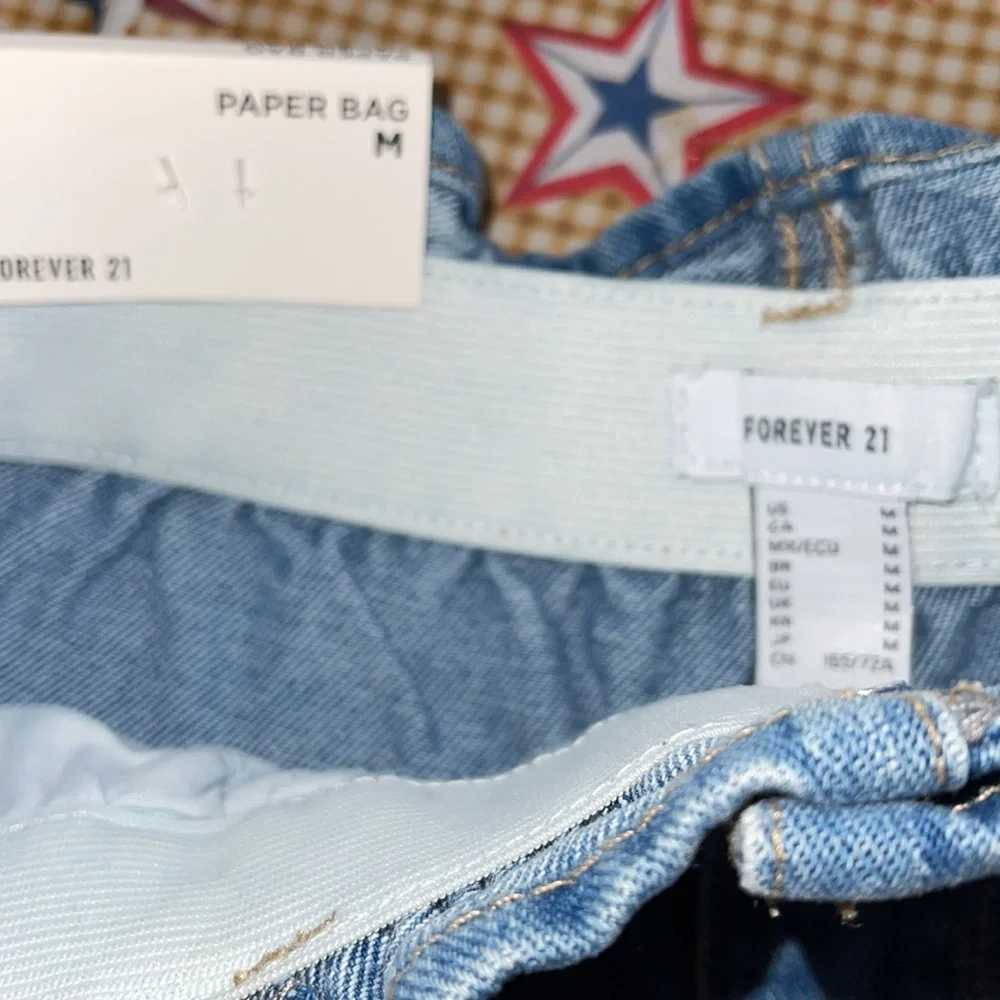 Distressed High-Rise Denim Shorts - Picture 7 of 7